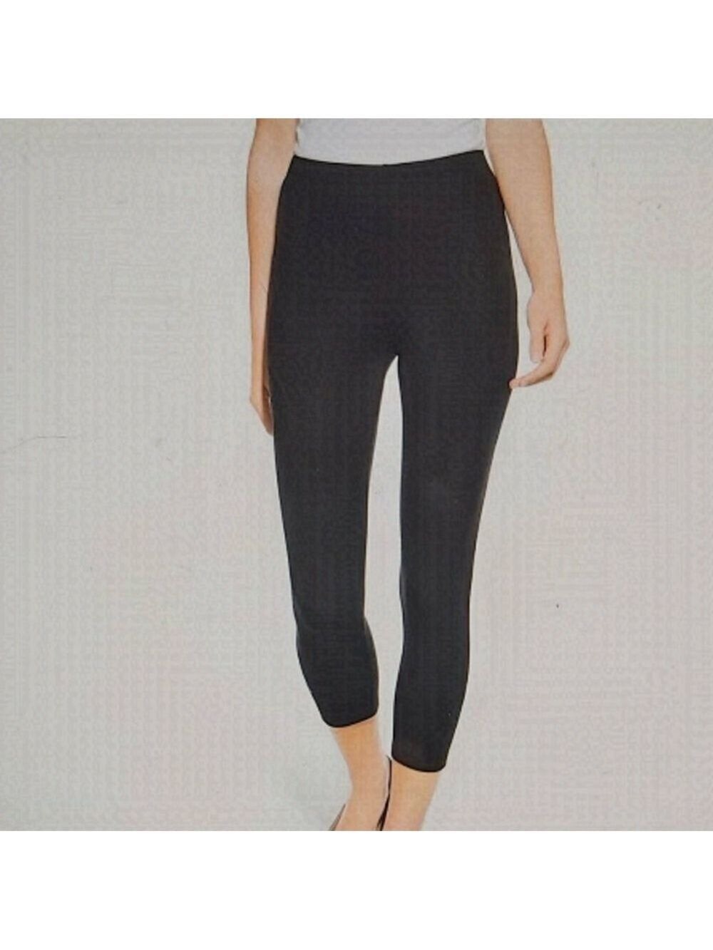 WHBM Essential Black Rayon/Spandex Blend Crop Leggings - Size XXS